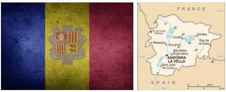 Andorra flag vs map