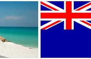 Aruba flag vs map