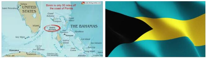 Bahamas flag vs map
