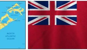 Bermuda flag vs map