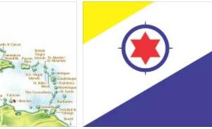 Bonaire flag vs map