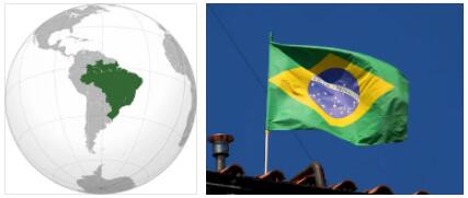 Brazil flag vs map