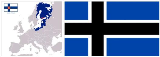 Estonia flag vs map