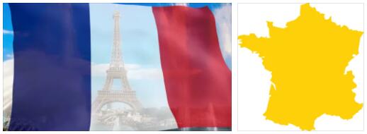 France flag vs map