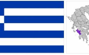 Greece flag vs map