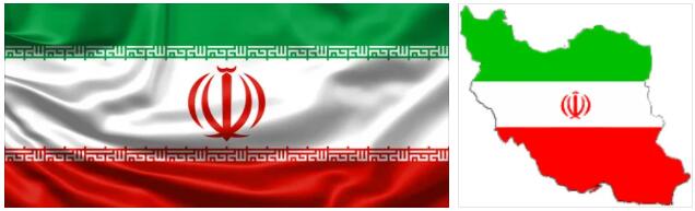 Iran flag vs map