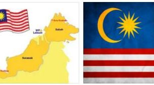 Malaysia flag vs map