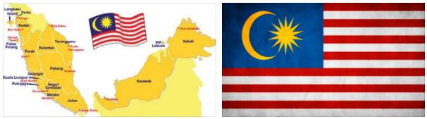 Malaysia flag vs map
