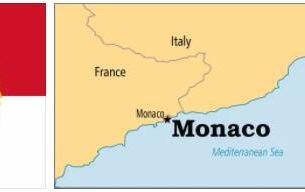 Monaco flag vs map