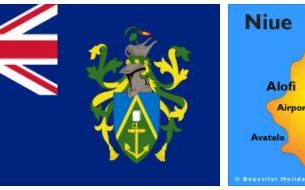 Niue flag vs map