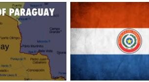 Paraguay flag vs map