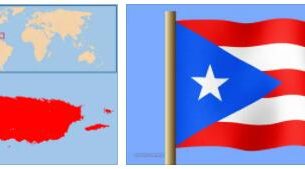 Puerto Rico flag vs map