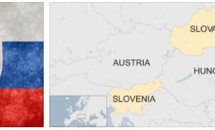 Slovakia flag vs map