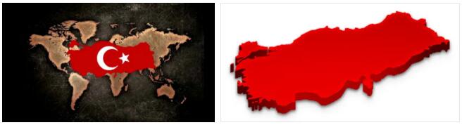 Turkey flag vs map